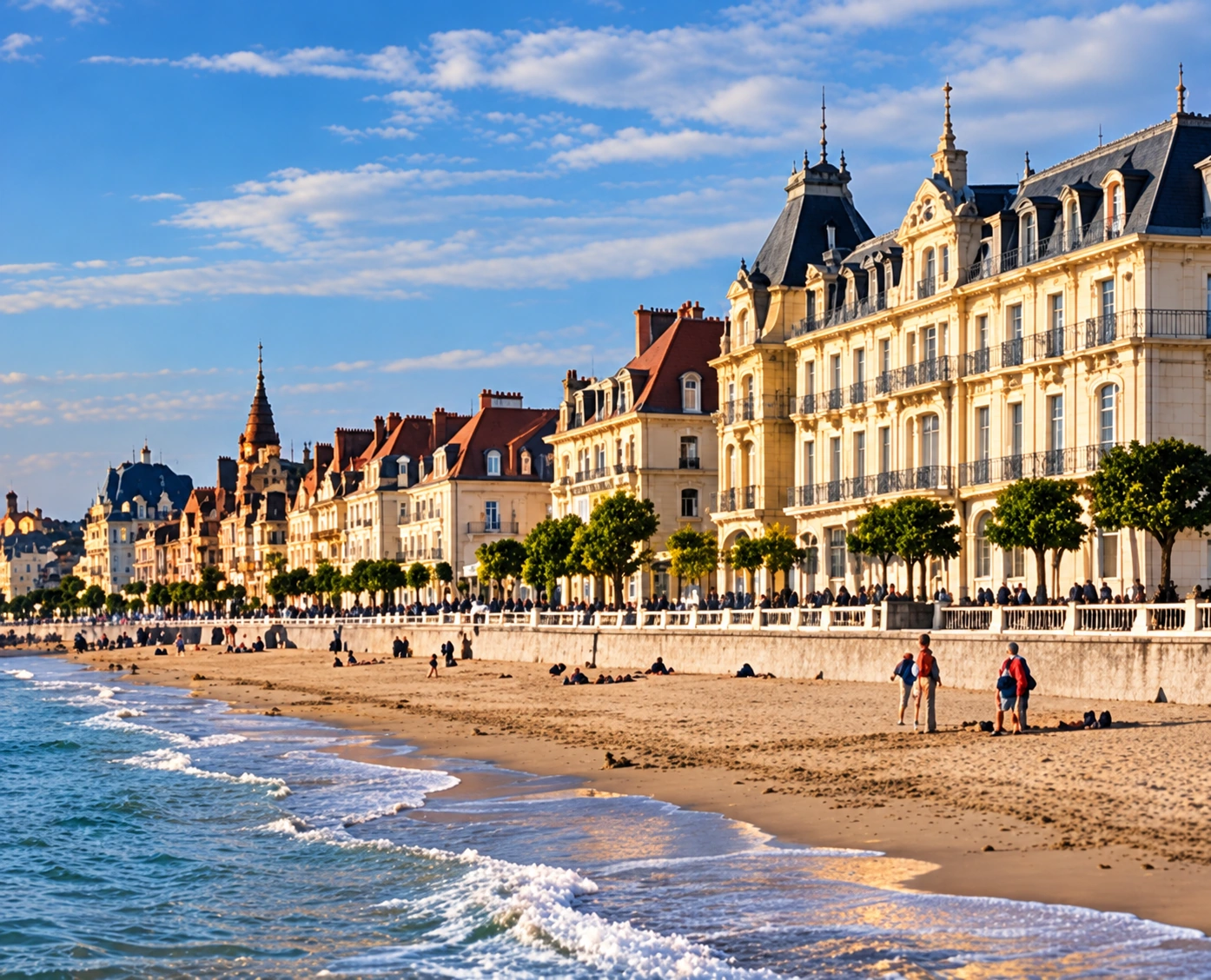 Complexe historique de casino en bord de mer français