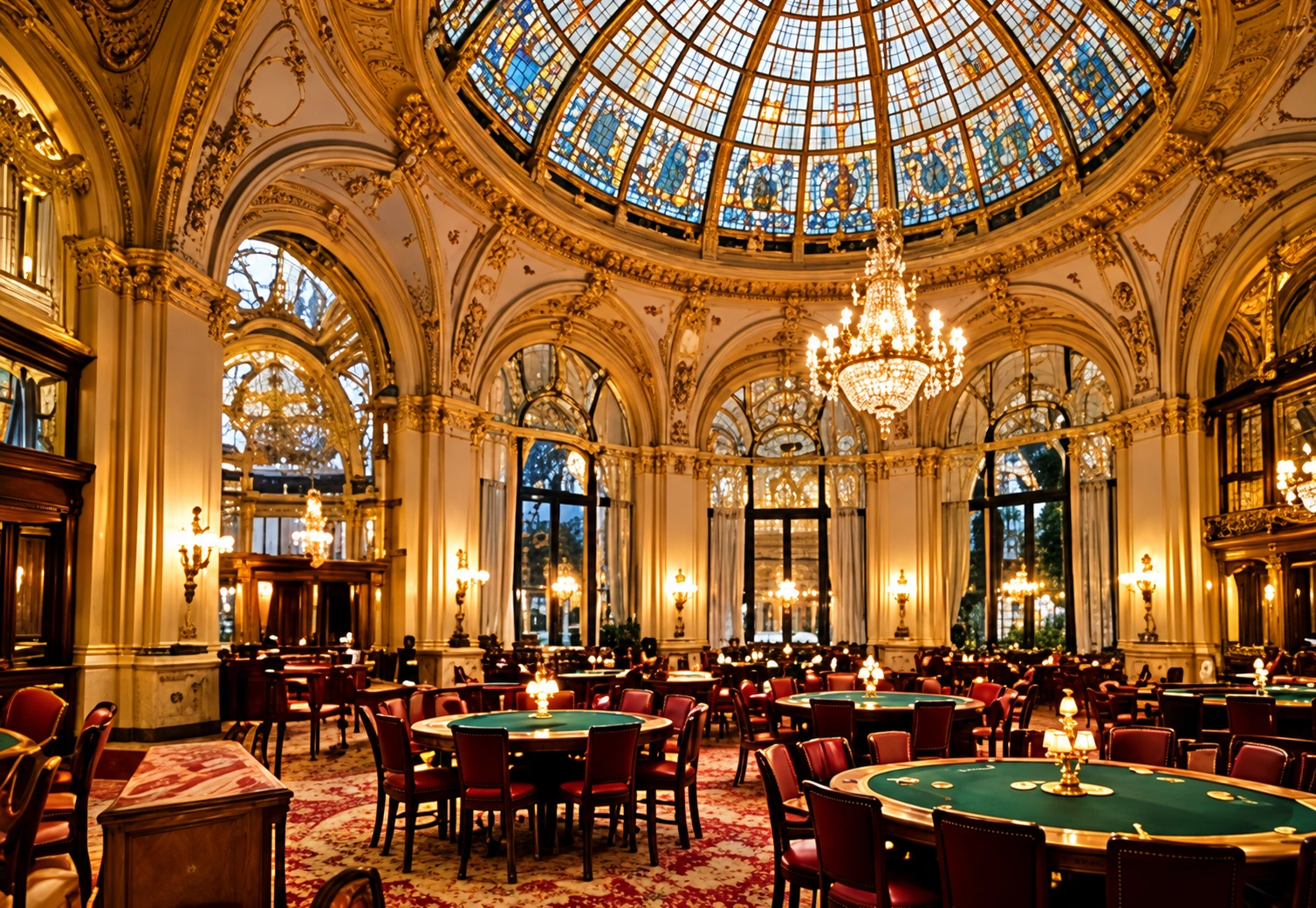 Verrière d’un casino historique français
